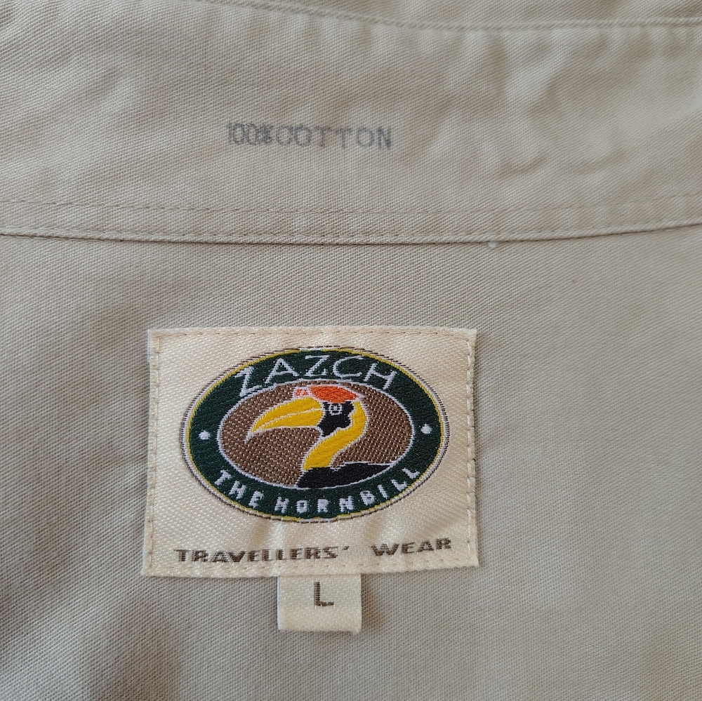 Zazch Beige Cotton L  MenShirt